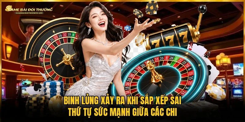 Binh lủng xuất phát từ lỗi xếp các lá sai quy tắc